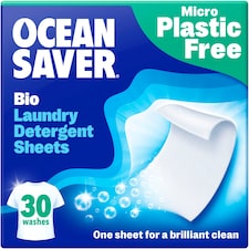OceanSaver Plastic Free Bio Laundry Detergent Sheets 30 Washes 60g