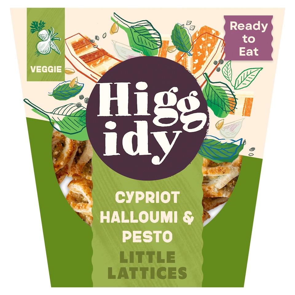 image 1 of Higgidy Cypriot Halloumi & Pesto Little Lattices 120g