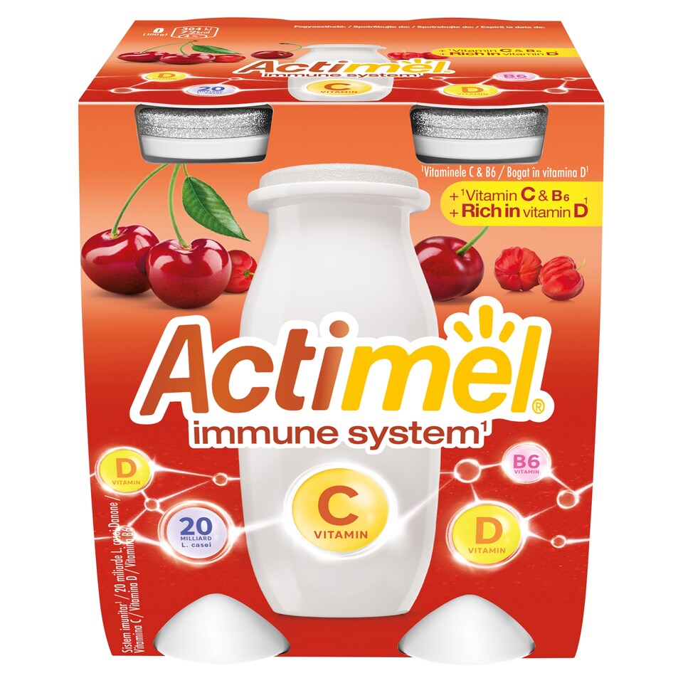 obrázok 1 z Actimel jogurtový nápoj obohatený vitamínom C 4 x 100 g (400 g)