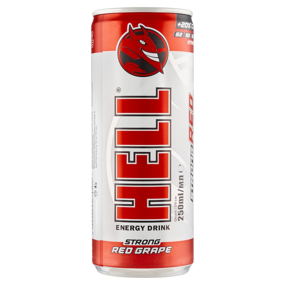 image 1 of Hell Red Grape Strong Energy Drink 250ml