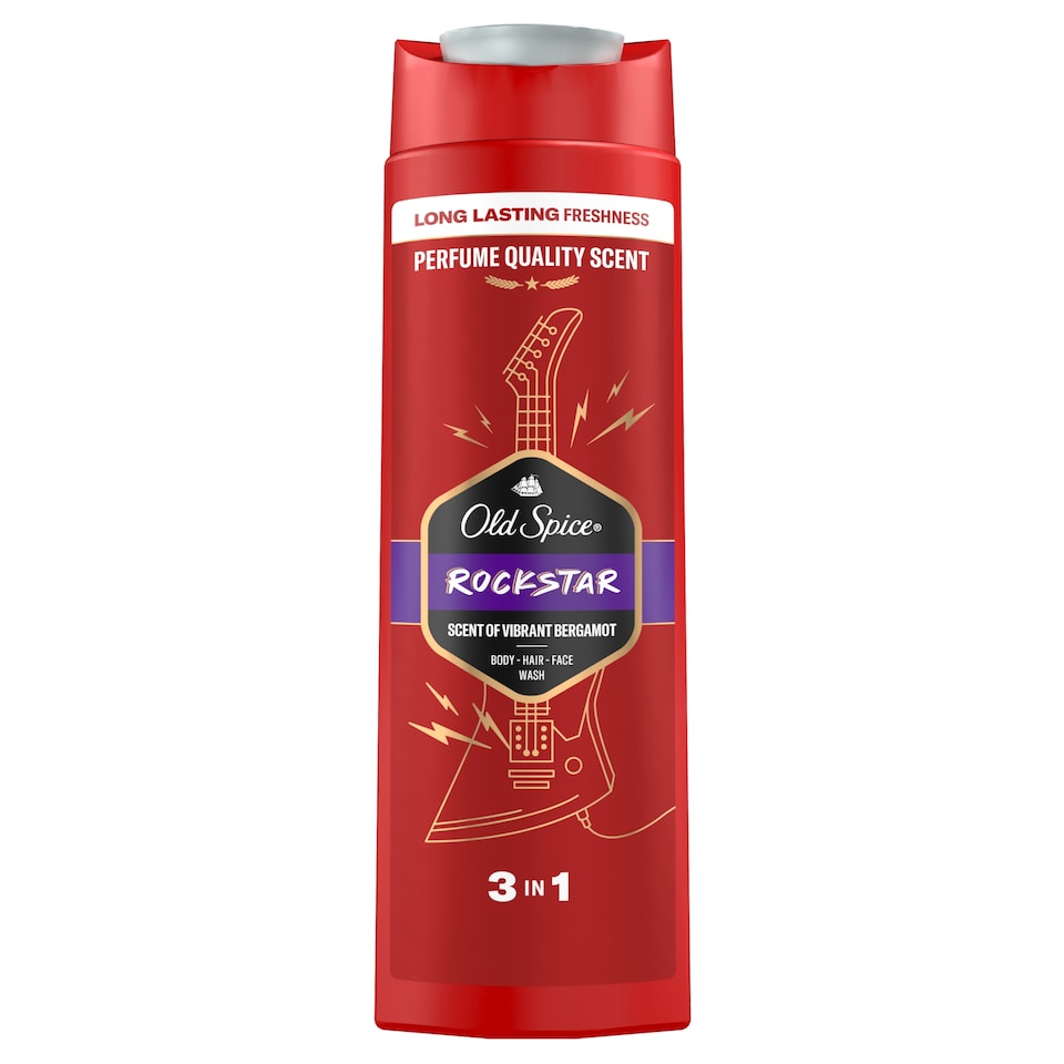 obrázok 1 z Old Spice Rockstar 3 V 1 Sprchový Gél A Šampón Pre Mužov 400ml