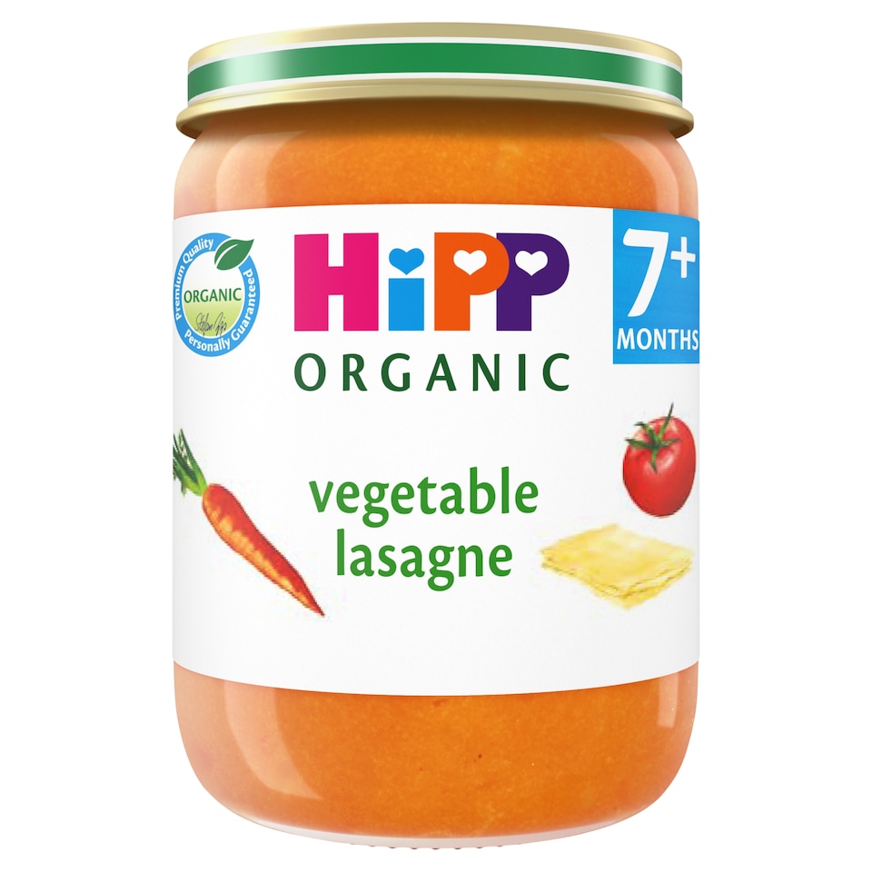 image 1 of Hipp 7 Month Organic Vegetable Lasagne 190G Jar