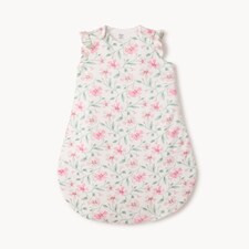 F&F Baby Pure Cotton Floral Print 2.5 Tog Sleeping Bag in White