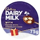 image 1 of Cadbury Dairy Milk Dessert with festive white chocolate pieces 75g