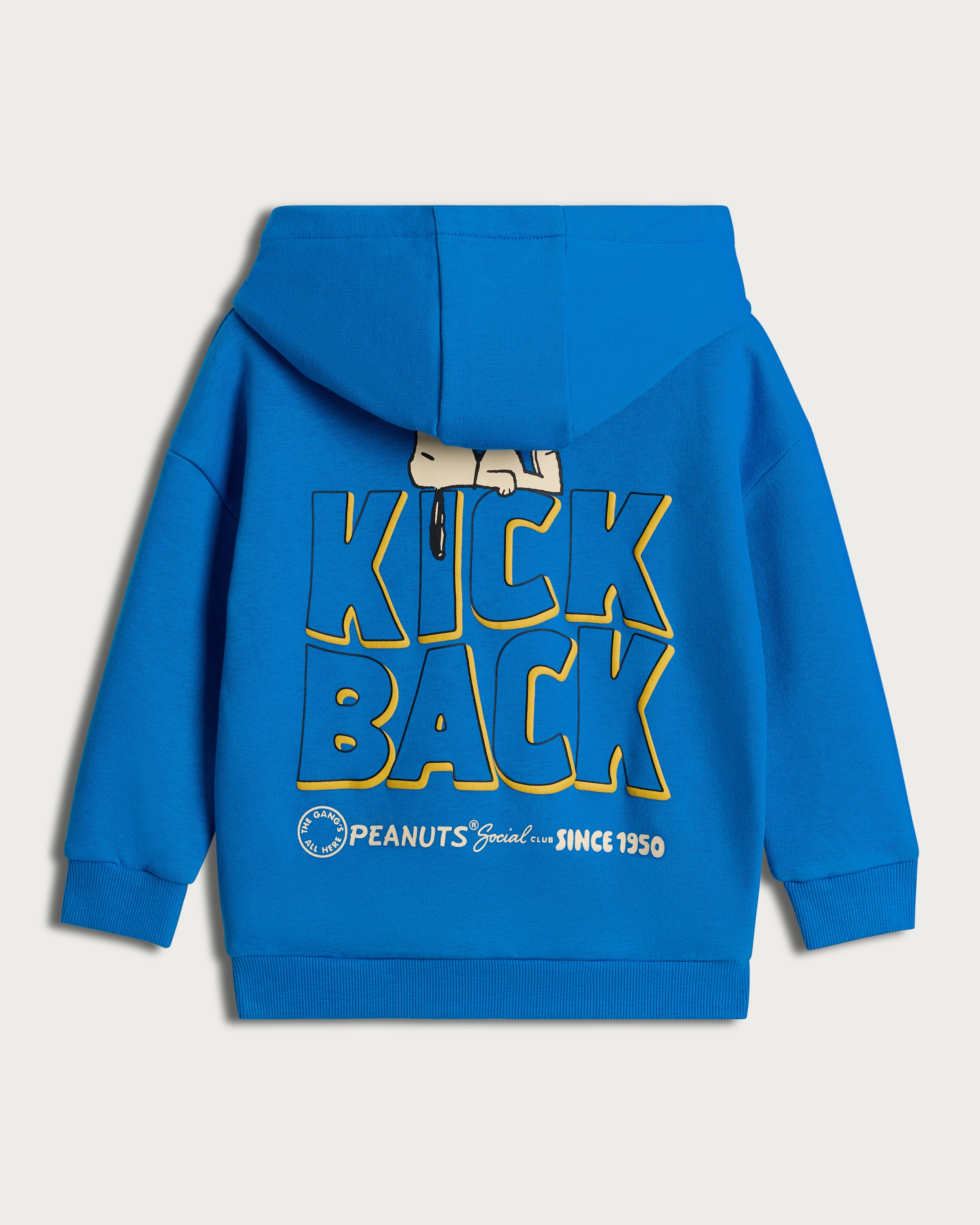 Peanuts Snoopy Cotton Rich Social Club Hoodie in Blue - Tesco