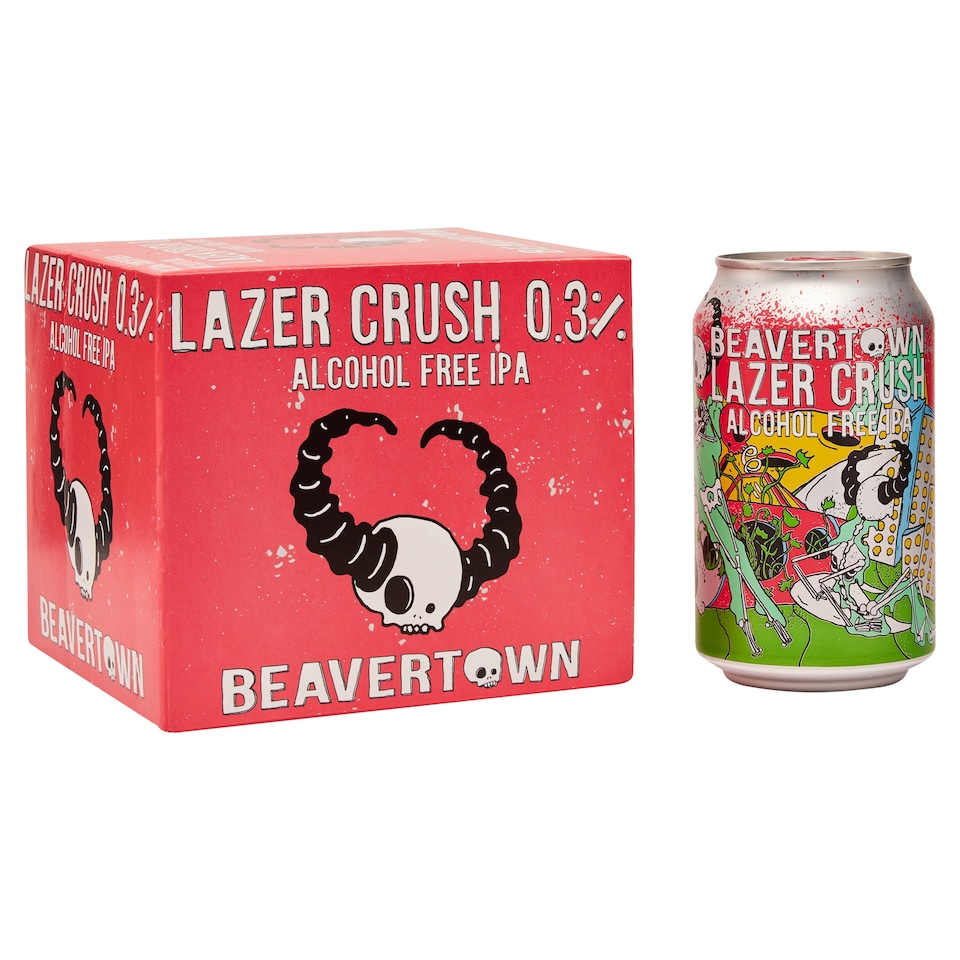 Beavertown Lazer Crush 0.3% Ipa 4 X 330Ml