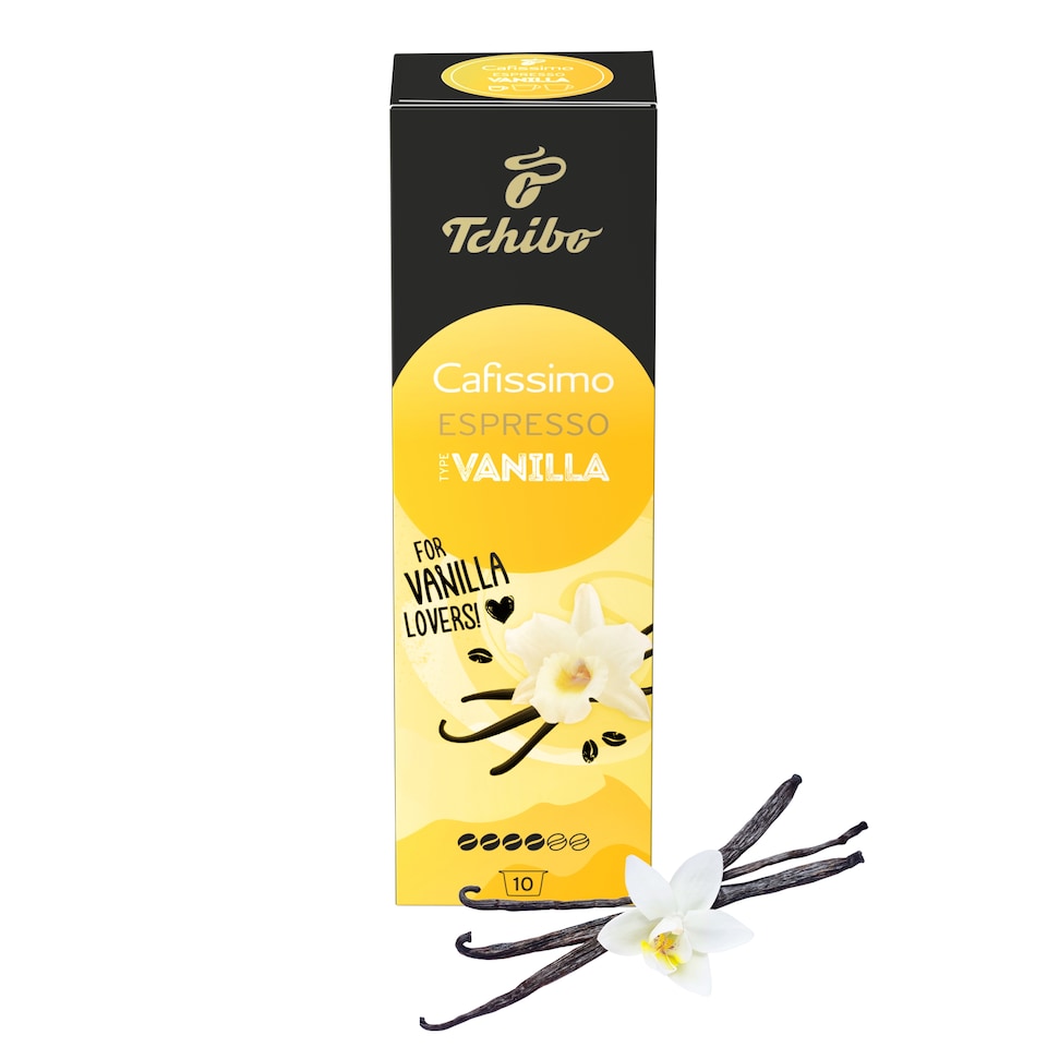 image 1 of Tchibo Cafissimo Espresso Type Vanilla Coffee Capsules 10 x 7 g (70 g)