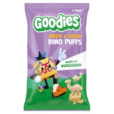 Goodies Kids Snack Dino Puffs Cheese & Onion 4x12g