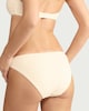 image 3 of F&F Textured High Leg Bikini Bottoms in Cream