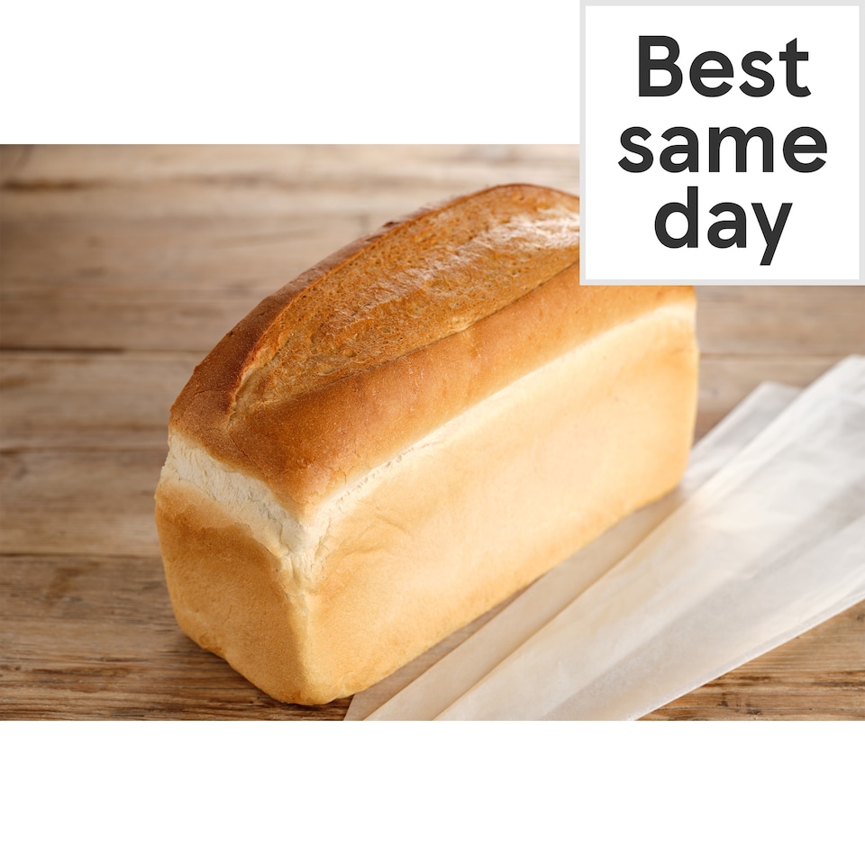 image 1 of Tesco Crusty White Split Tin Bread Unsliced 800G