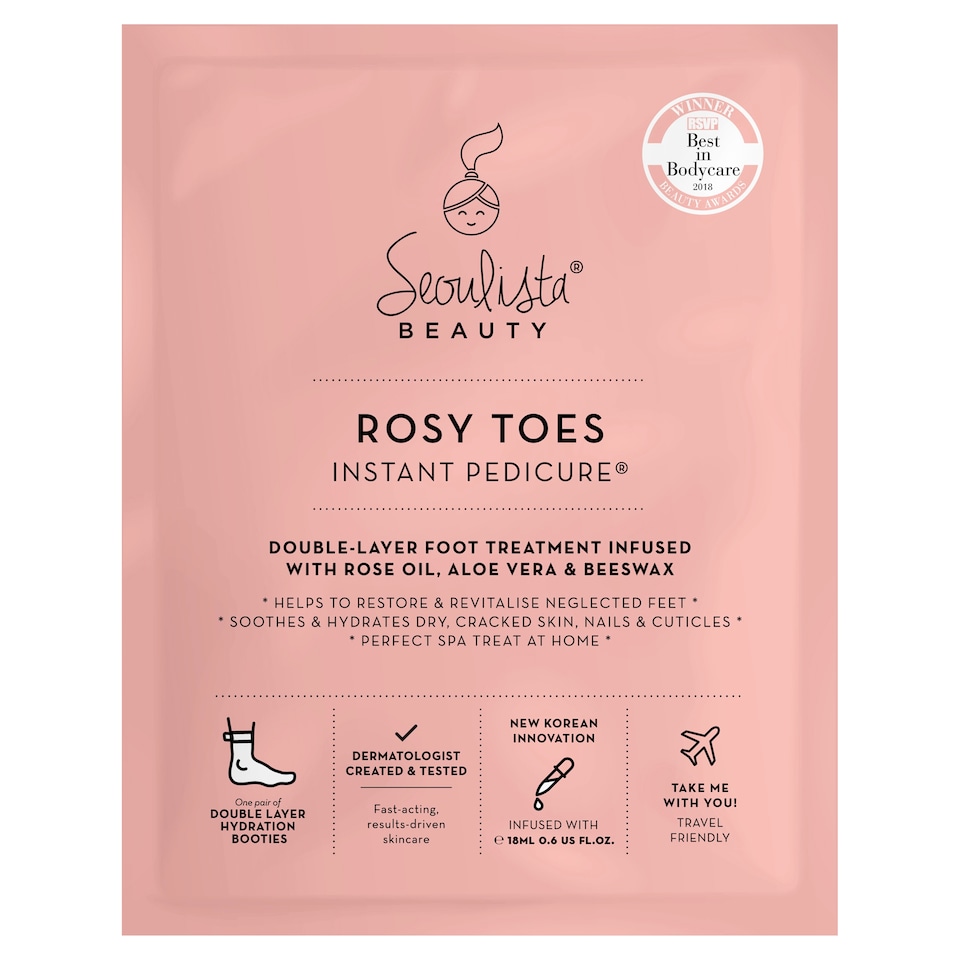 Seoulista Beauty Rosy Toes Instant Pedicure 18Ml