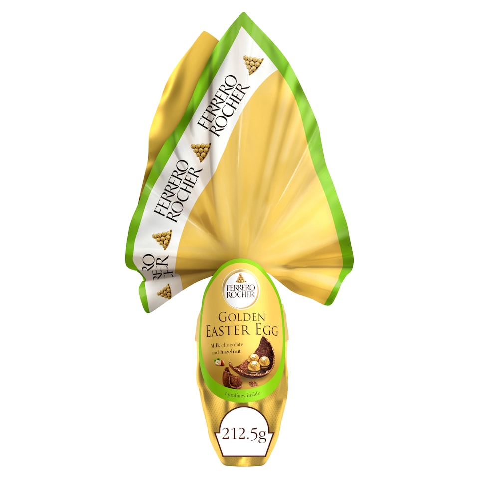 image 1 of Ferrero Rocher Golden Easter Milk Chocolate Egg 212G