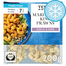 Tesco Garlic & Herb Marinated King Prawns 200g