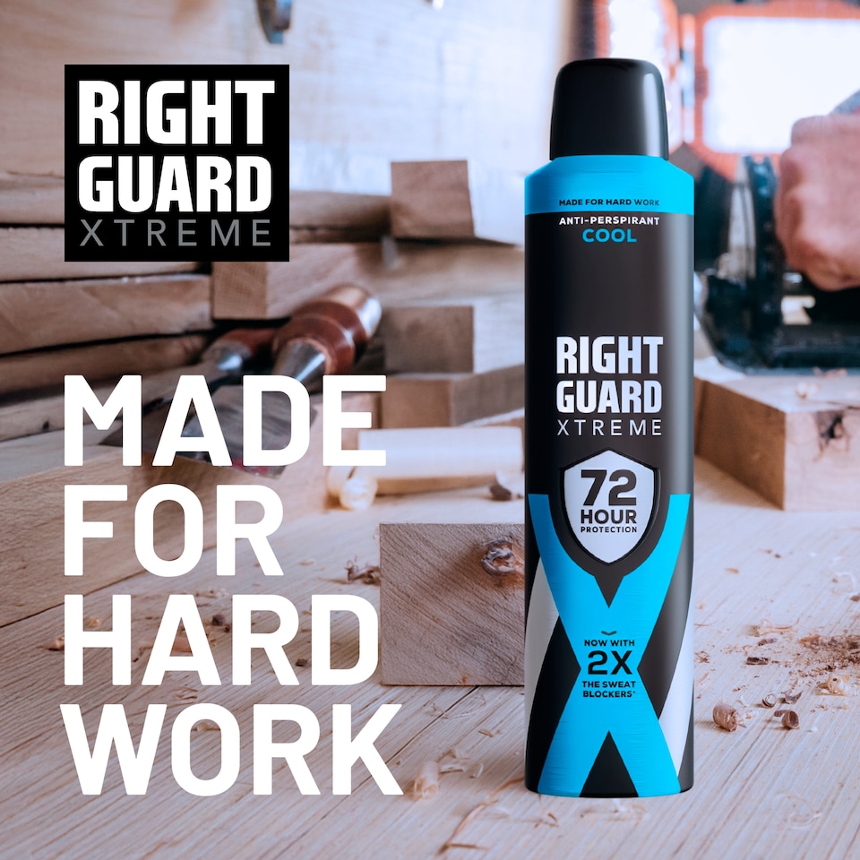 image 1 of Right Guard Xtreme Male 72 Hours Protection Anti-Perspirant Cool 250ml