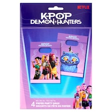 Decorata Party K-Pop Demon Hunters papír ajándéktasakok 16 cm x 22 cm 4 db
