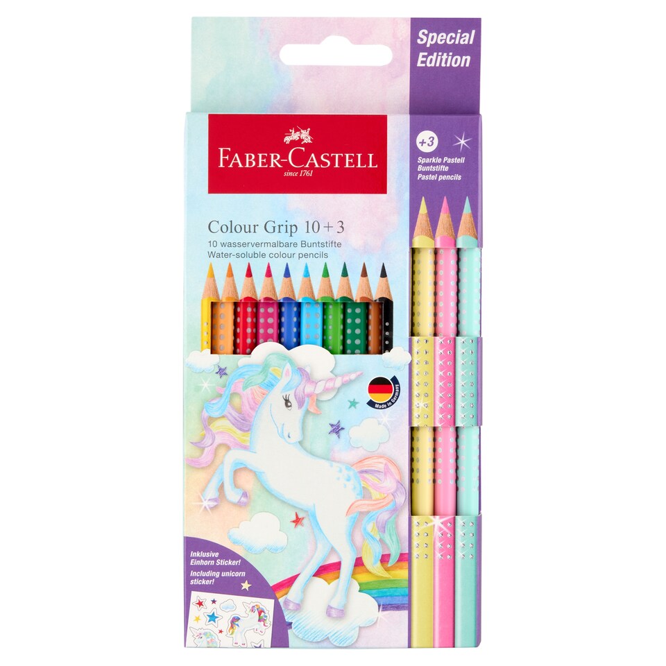 Faber-Castell Colour Grip Colour Pencils 10 + 3 pcs