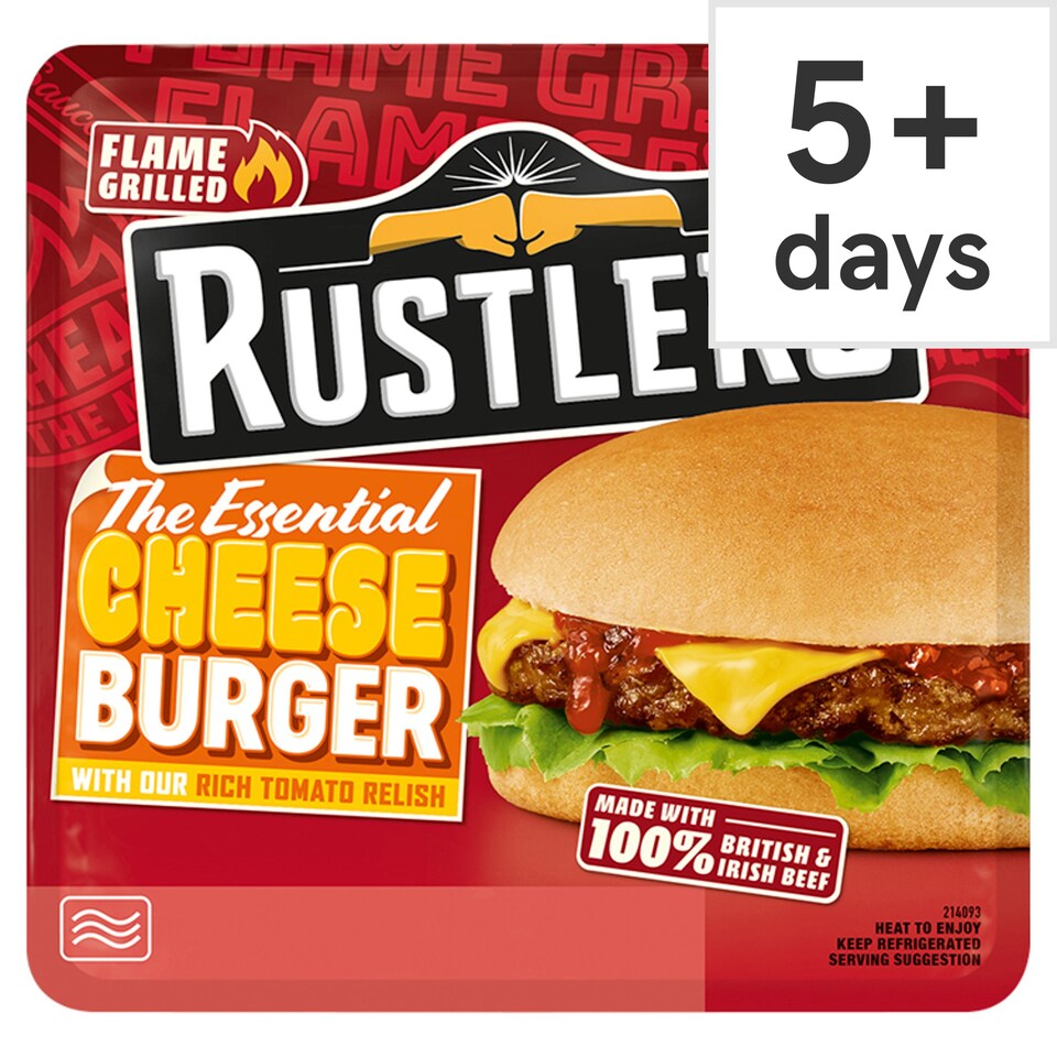 Rustlers The Essential Cheeseburger 172G Tesco Groceries