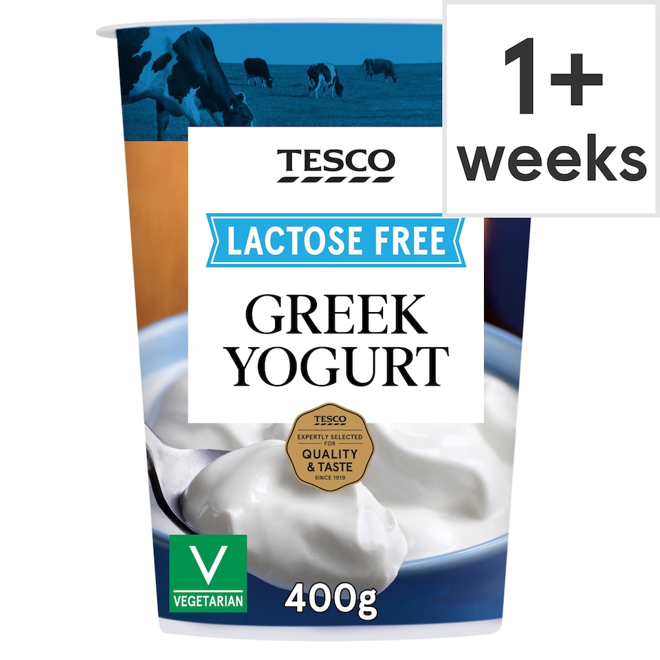 Tesco Lactose Free Greek Yogurt 400G