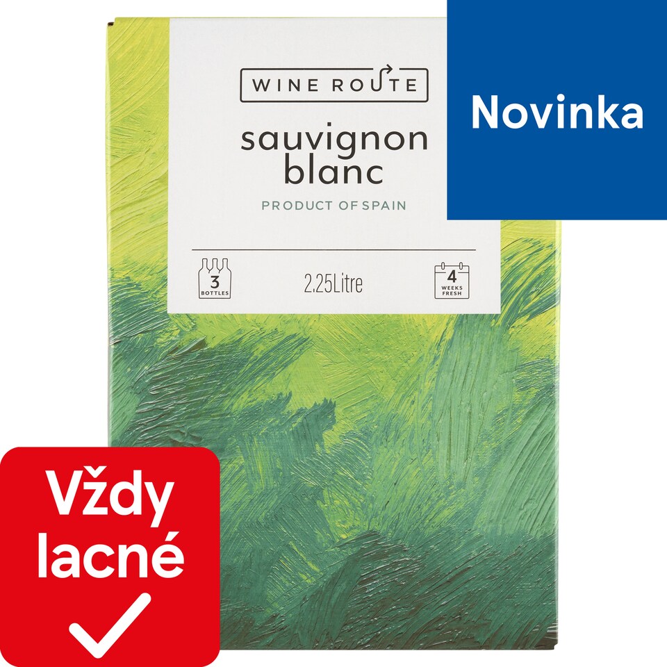 Wine Route Sauvignon Blanc biele víno polosuché 2,25 l