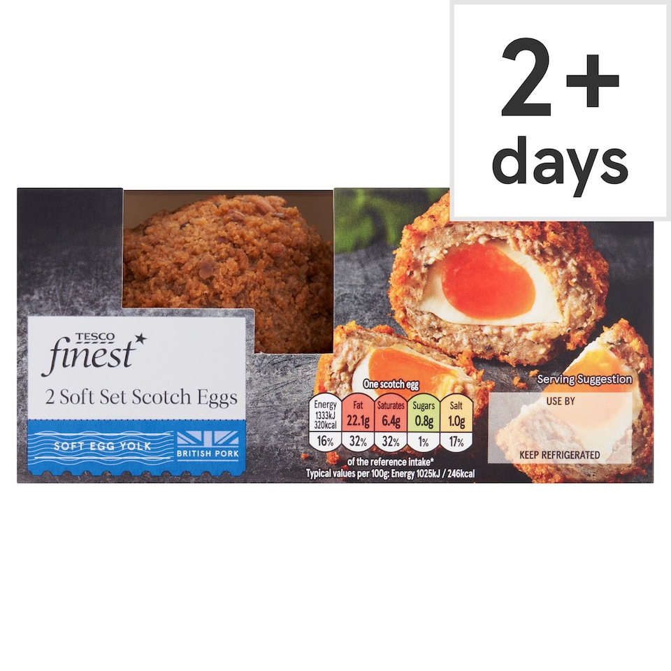 Tesco Finest 2 Soft Set Scotch Eggs 260G