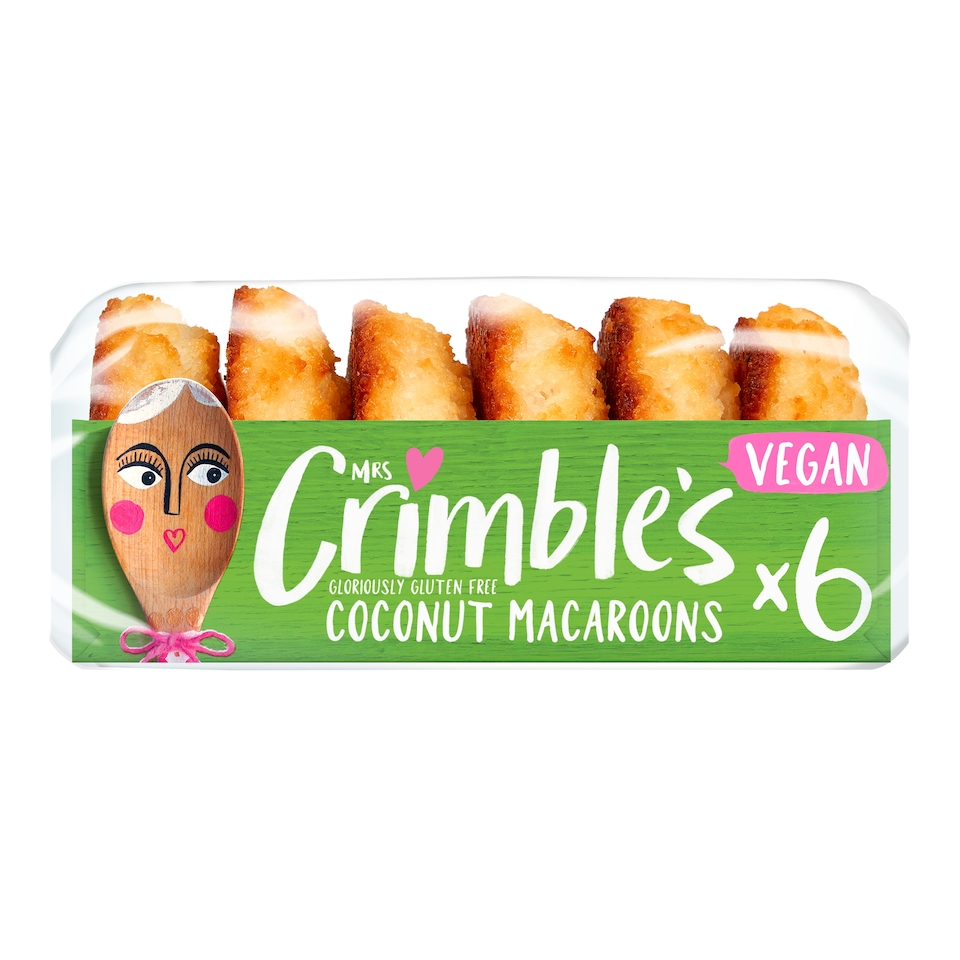 Mrs Crimble's Gluten Free Coconut Macaroons 6 Pack 180g