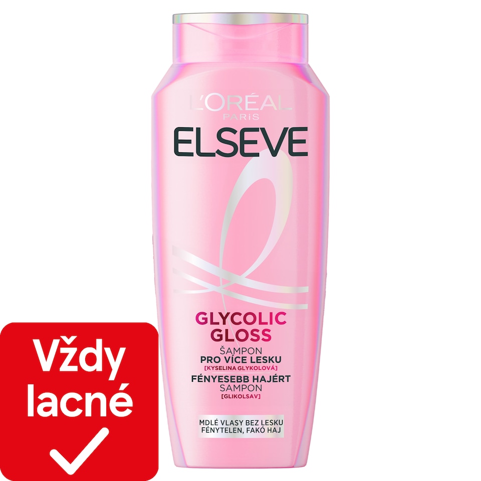 Elseve Glycolic Gloss šampón pre viac lesku, 400 ml