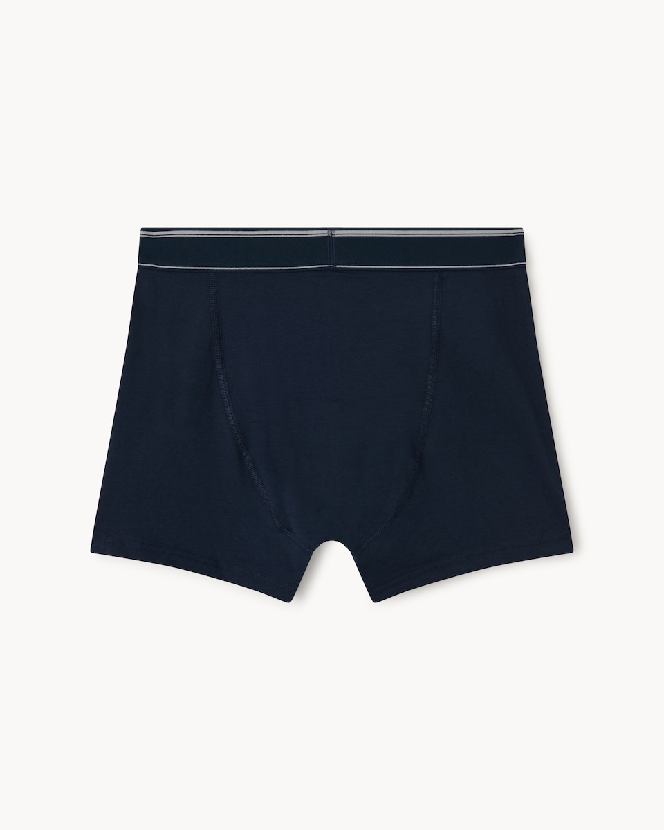 image 1 of F&F 3-Pack Cotton Rich Trunks in Navy