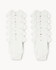 image 1 of F&F Baby 10-Pack Pure Cotton Animal Bodysuits in White