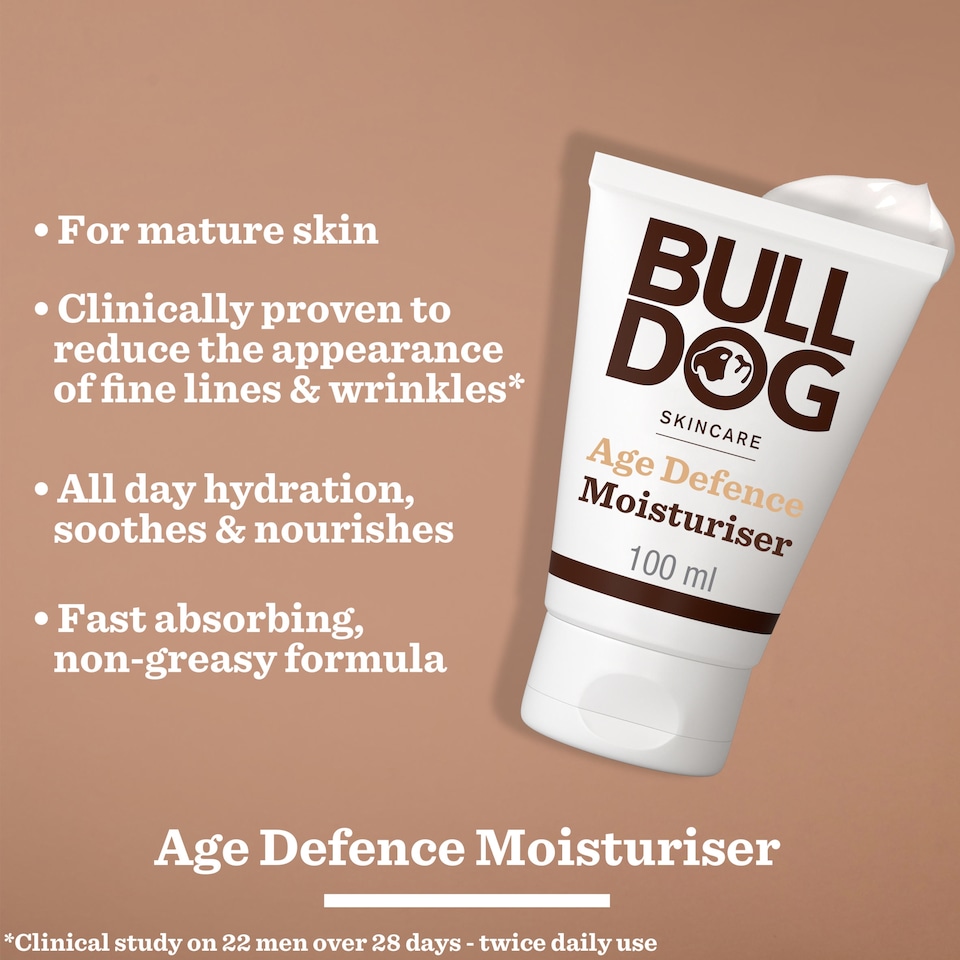 image 1 of Bulldog Skincare Age Defence Men's Face Moisturiser 100ml