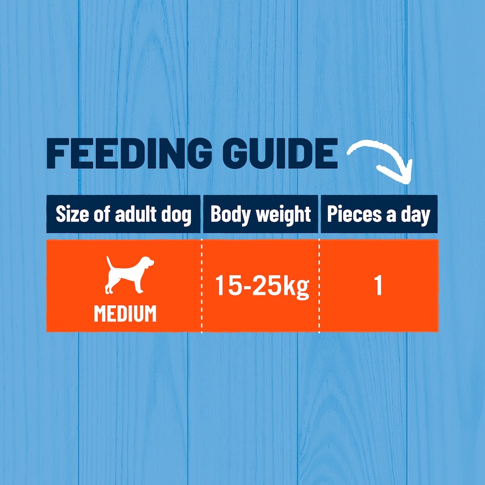 image 1 of BAKERS Dental Delicious Medium Chicken Dog Chews 200g