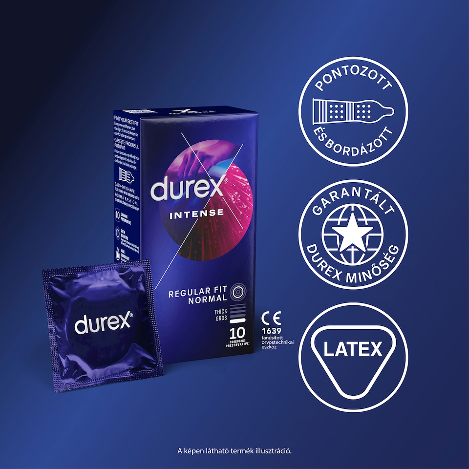 Durex Intense óvszer 10 db 1. kép