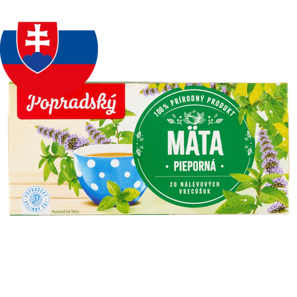 obrázok 1 z Popradský Bylinný čaj mäta pieporná 20 x 1,5 g (30 g)