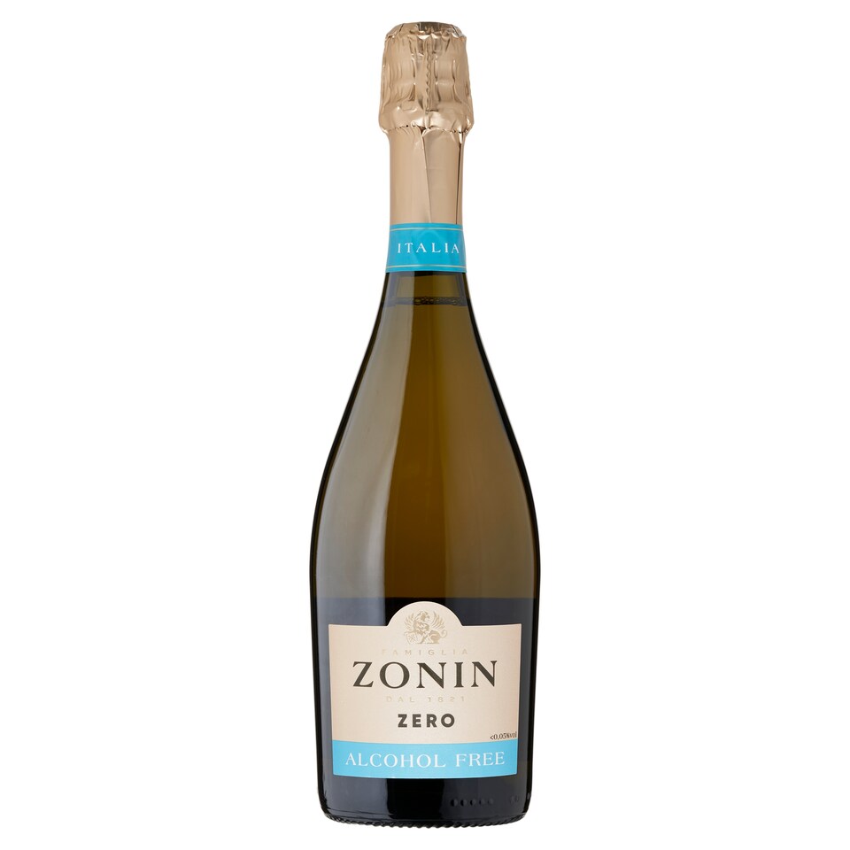 Zonin Prosecco Zero dealkoholizált fehér minőségi pezsgő <0,05% 75 cl