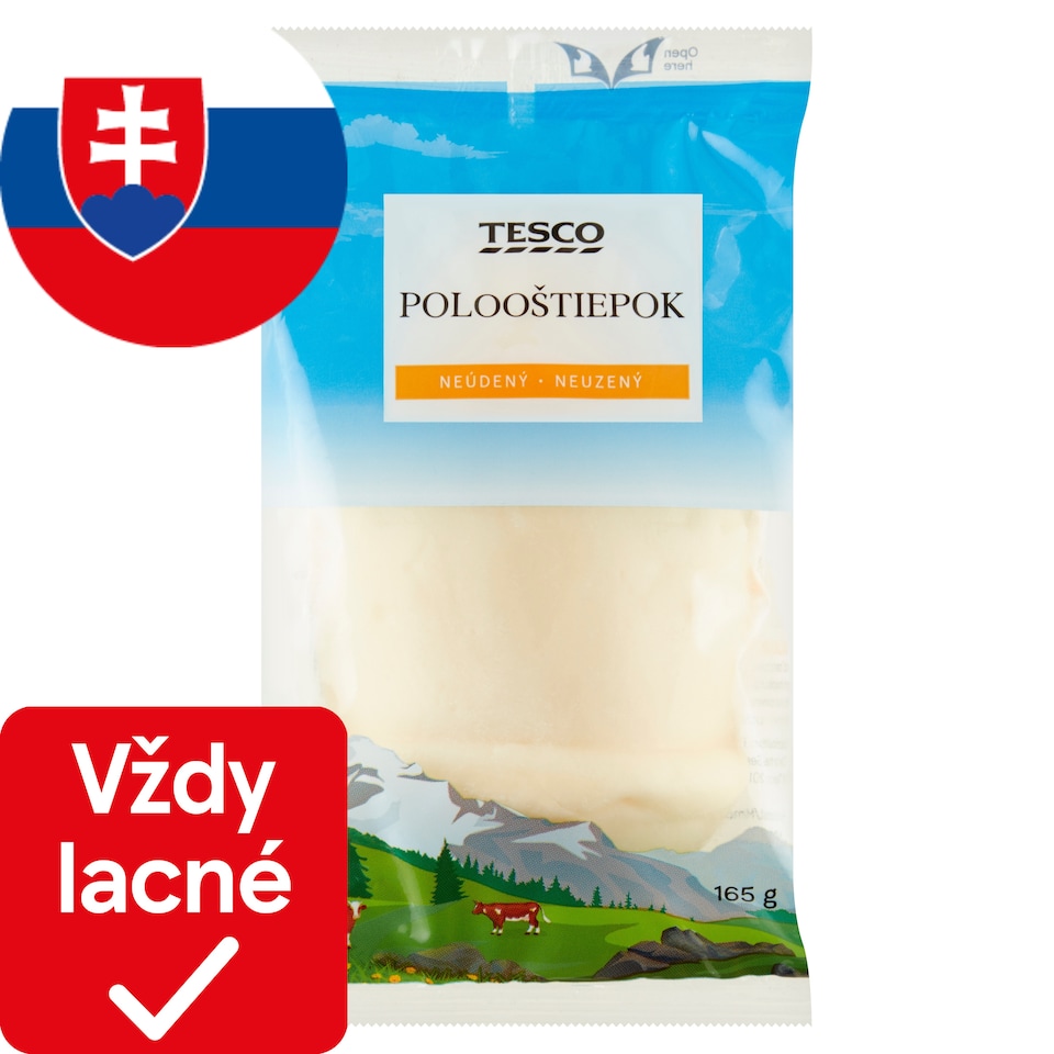Tesco Polooštiepok neúdený 165 g