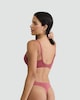 image 3 of F&F Contour Non-Wired Lace Plunge Bra in Purple