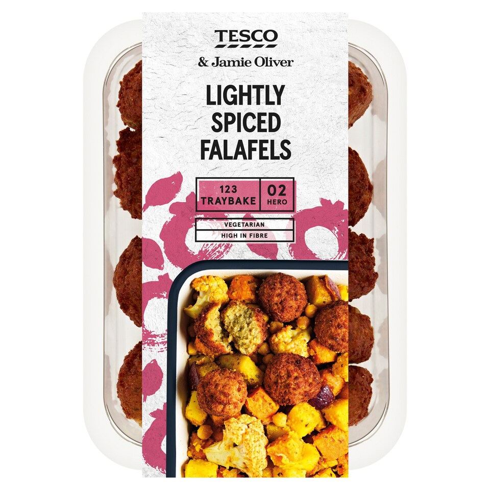 Tesco & Jamie Oliver Lightly Spiced Falafel 304G
