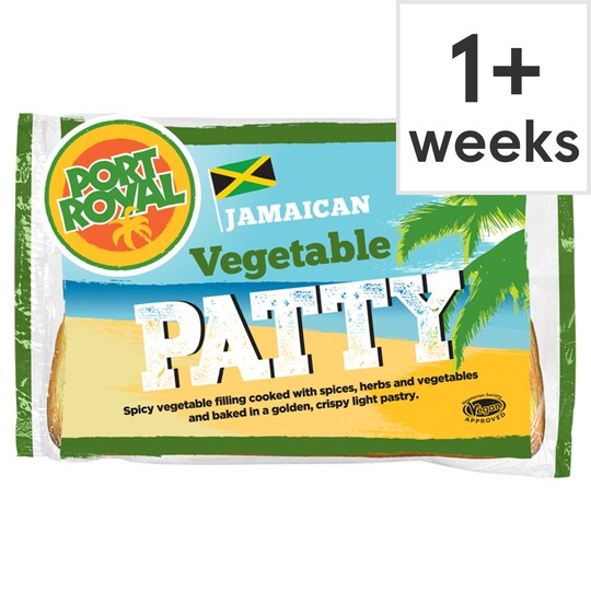 Port Royal Mixed Vegetable Jamaican Patty 140G Tesco Groceries