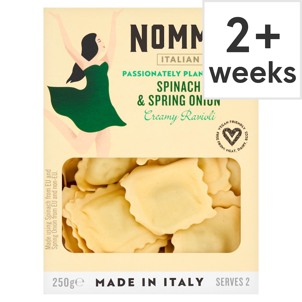 Nomma Spinach & Spring Onion Ravioli 250g