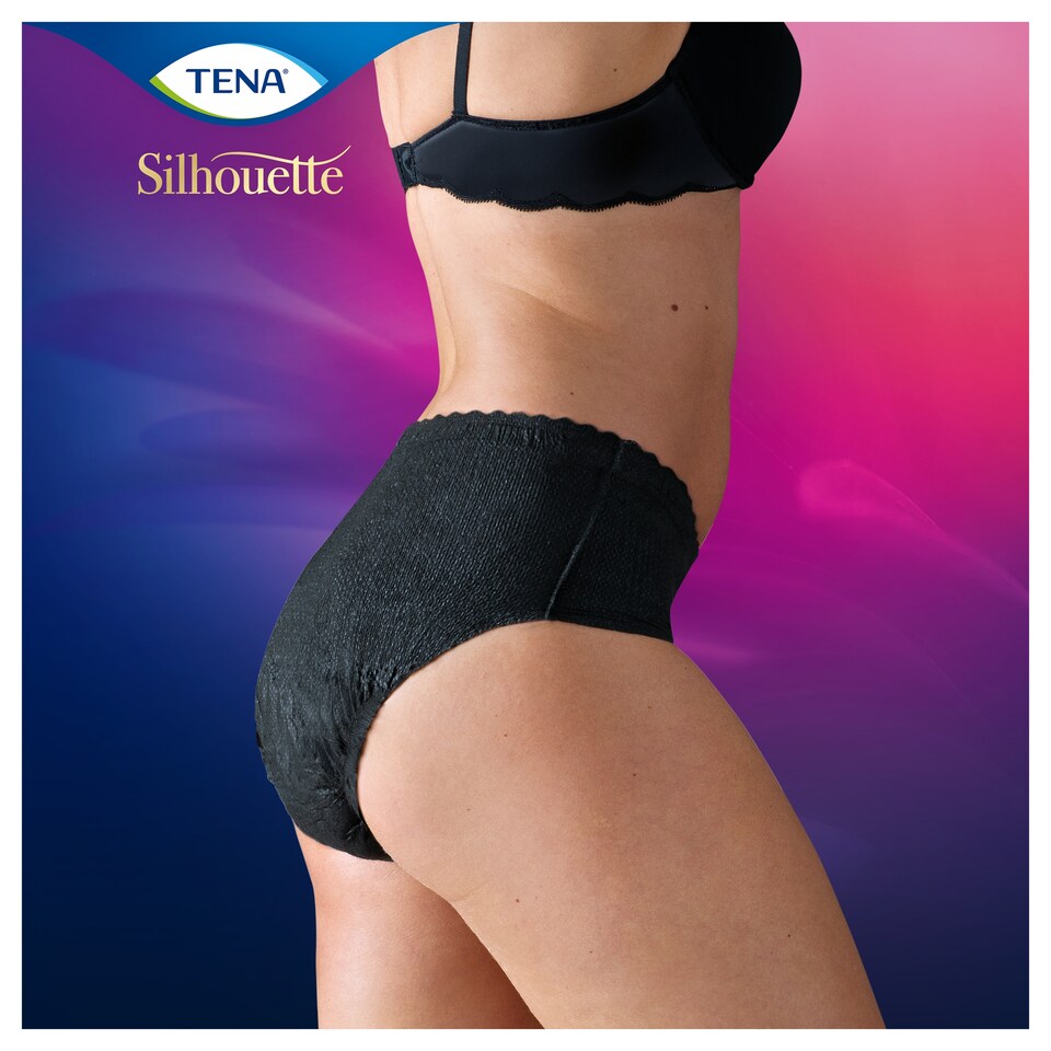 image 1 of TENA Normal Black Incontinence Pants Size Large 9 pack
