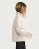 image 1 of F&F Active Girls OUTDOOR Borg Textured Zip Up Jacket in Cream