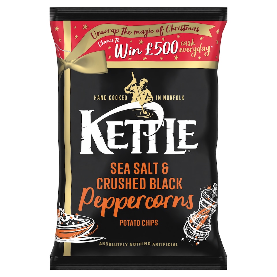 Kettle Sea Salt & Black Peppercorns Potato Chips 130G