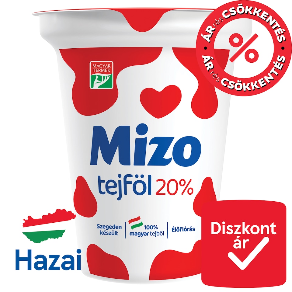 Mizo tejföl 20% 330 g