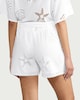 image 3 of F&F Pure Cotton Cutwork Co-ord Shorts in White