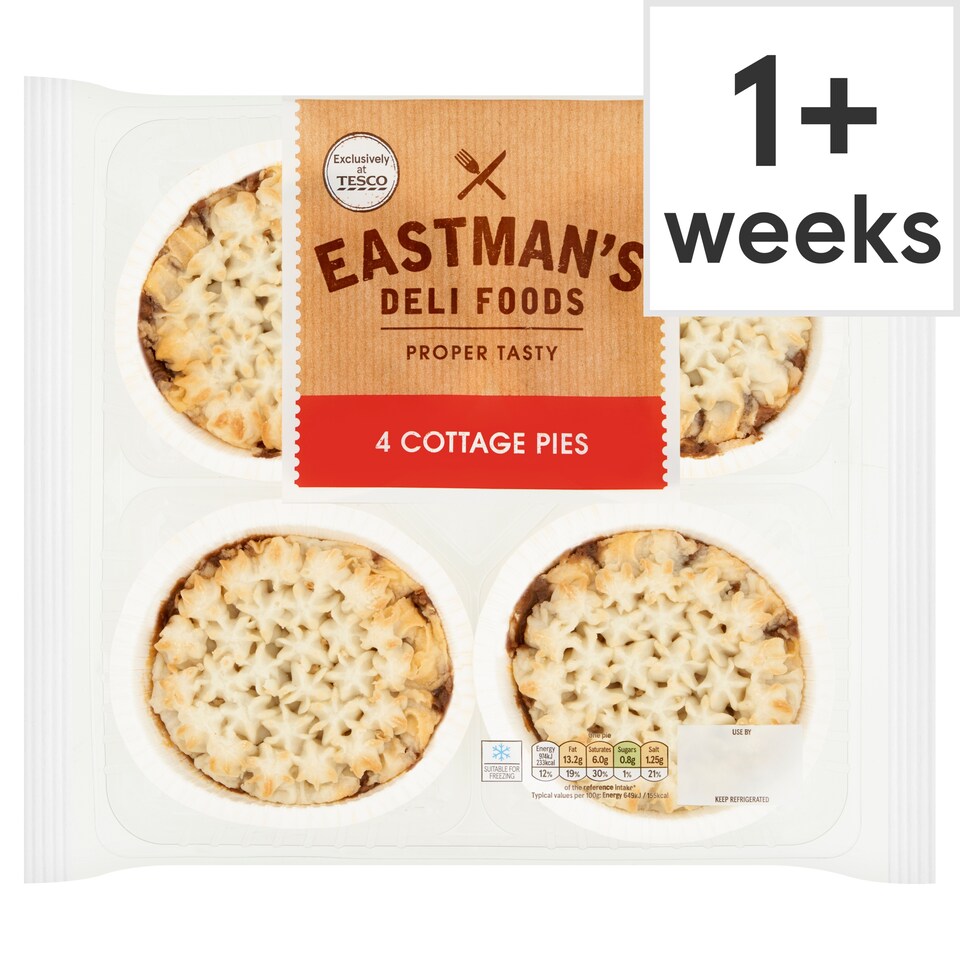 Eastman's 4 Cottage Pies 600g