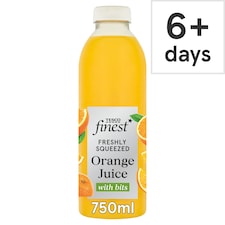Tesco Finest Freshly Squeezed Orange Juice with Bits 750ml
