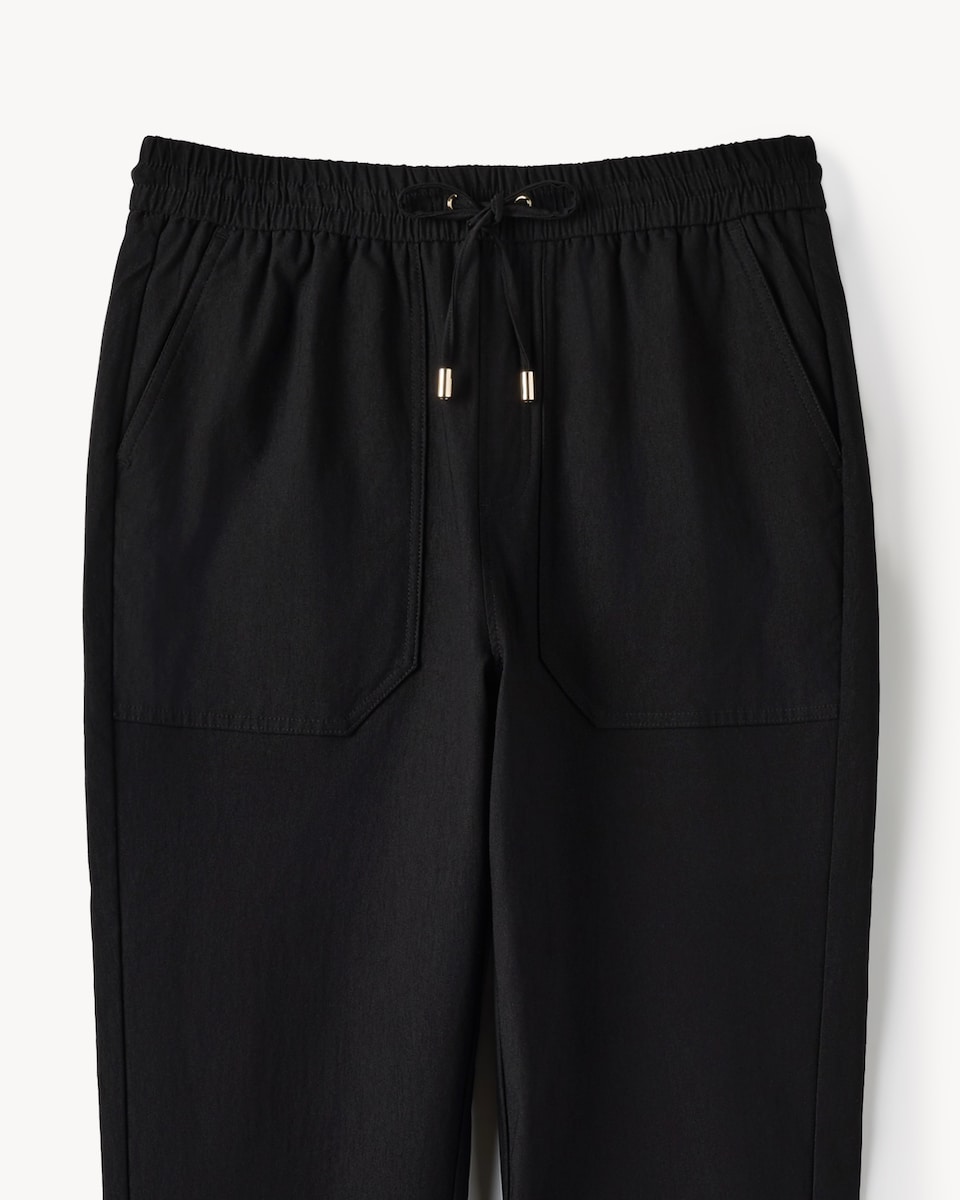 image 1 of F&F Drawstring Trousers in Black