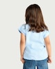 image 3 of F&F Girls Pure Cotton Sequin Shell T-Shirt in Blue