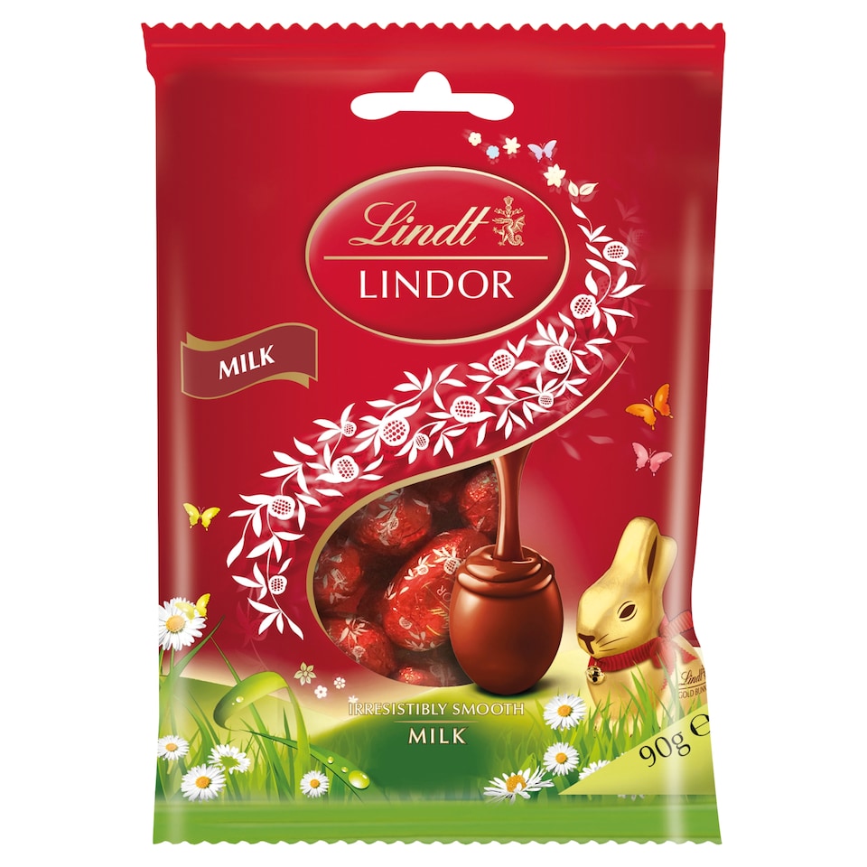 Lindt Lindor Mléčná čokoláda s jemnou krémovou náplní 90g