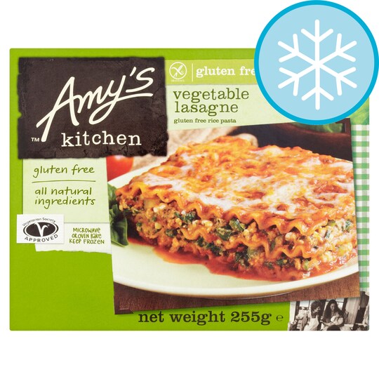 Amy's Kitchen Gluten Free Vegetable Lasagne 255G Tesco Groceries