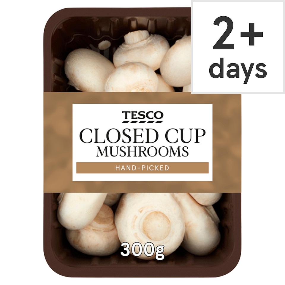 image 1 of Tesco Closed Cup Mushrooms 300G
